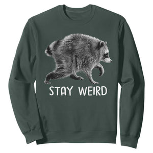 Jimothy the Raccoon Funny Stay Weird Sweatshirt Seattle Short Spine Trash Panda