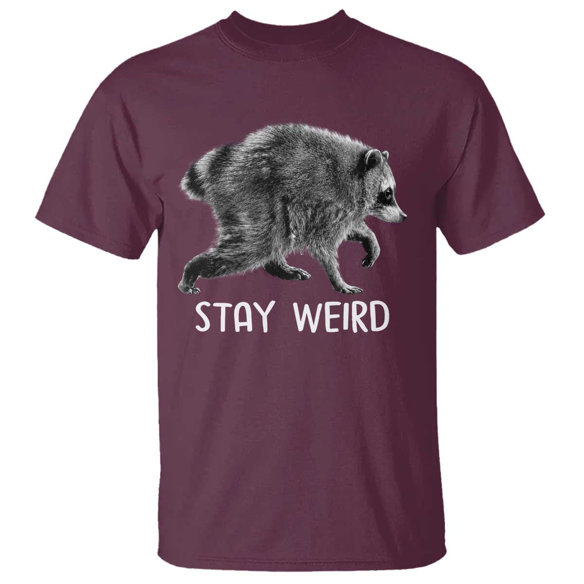 Jimothy the Raccoon Funny Stay Weird T Shirt Seattle Short Spine Trash Panda
