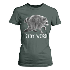 Jimothy the Raccoon Funny Stay Weird T Shirt For Women Seattle Short Spine Trash Panda