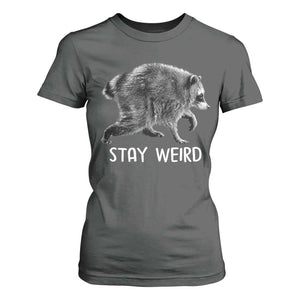 Jimothy the Raccoon Funny Stay Weird T Shirt For Women Seattle Short Spine Trash Panda