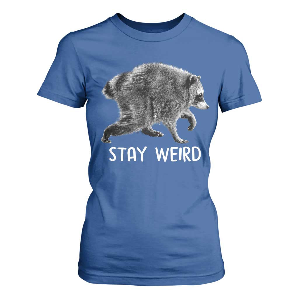 Jimothy the Raccoon Funny Stay Weird T Shirt For Women Seattle Short Spine Trash Panda