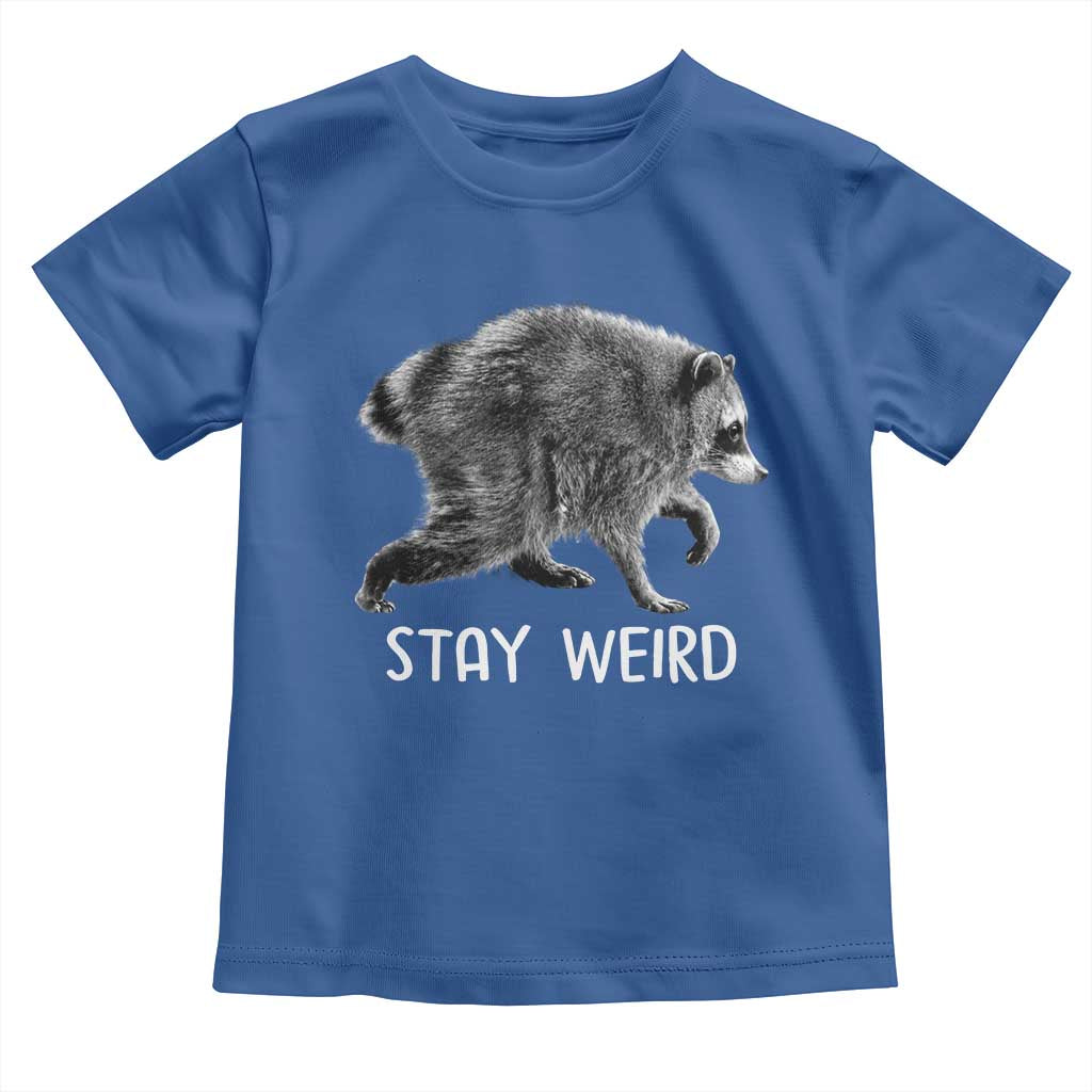 Jimothy the Raccoon Funny Stay Weird Toddler T Shirt Seattle Short Spine Trash Panda