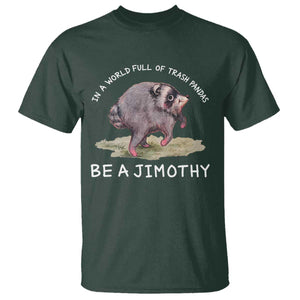 Watercolor Jimothy the Raccoon T Shirt In A World Full Of Trash Pandas Be A Jimothy