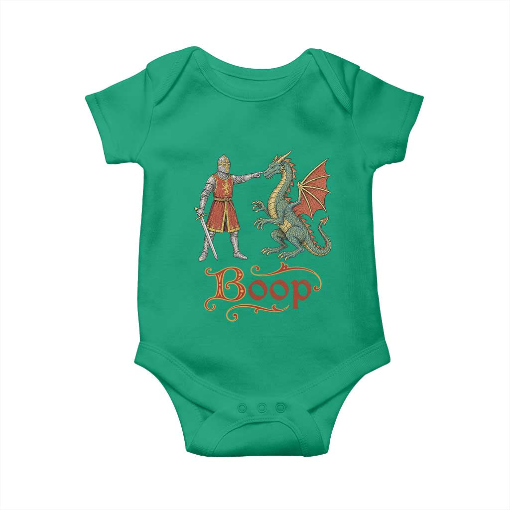 Boop Medieval Knight Dragon Baby Onesie Funny Ren Faire Dark Fantasy