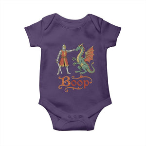 Boop Medieval Knight Dragon Baby Onesie Funny Ren Faire Dark Fantasy