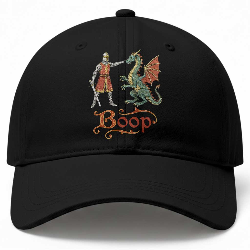 Boop Medieval Knight Dragon Baseball Cap Funny Ren Faire Dark Fantasy TS11 Print Your Wear