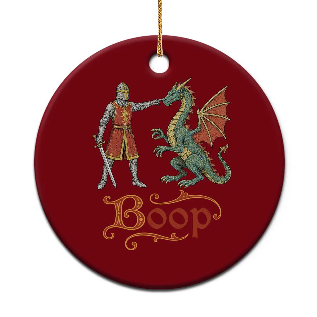 Boop Medieval Knight Dragon Ceramic Ornament Funny Ren Faire Dark Fantasy TS11 1pc Red Print Your Wear