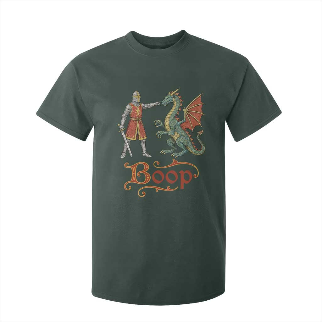 Boop Medieval Knight Dragon T Shirt For Kid Funny Ren Faire Dark Fantasy