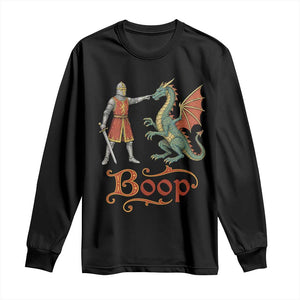 Boop Medieval Knight Dragon Long Sleeve Shirt Funny Ren Faire Dark Fantasy