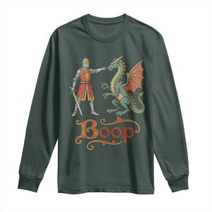 Boop Medieval Knight Dragon Long Sleeve Shirt Funny Ren Faire Dark Fantasy