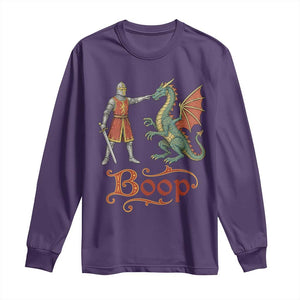 Boop Medieval Knight Dragon Long Sleeve Shirt Funny Ren Faire Dark Fantasy
