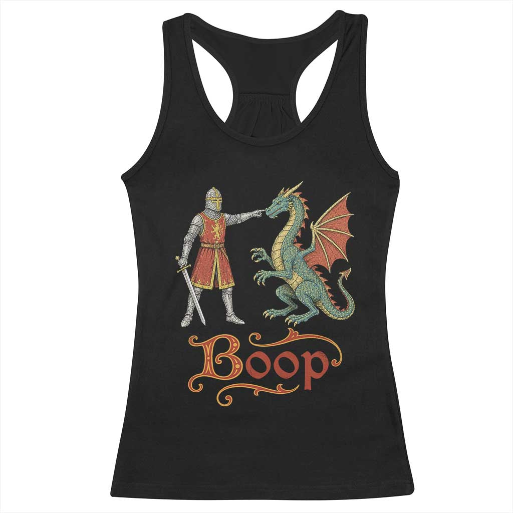 Boop Medieval Knight Dragon Racerback Tank Top Funny Ren Faire Dark Fantasy TS11 Black Print Your Wear
