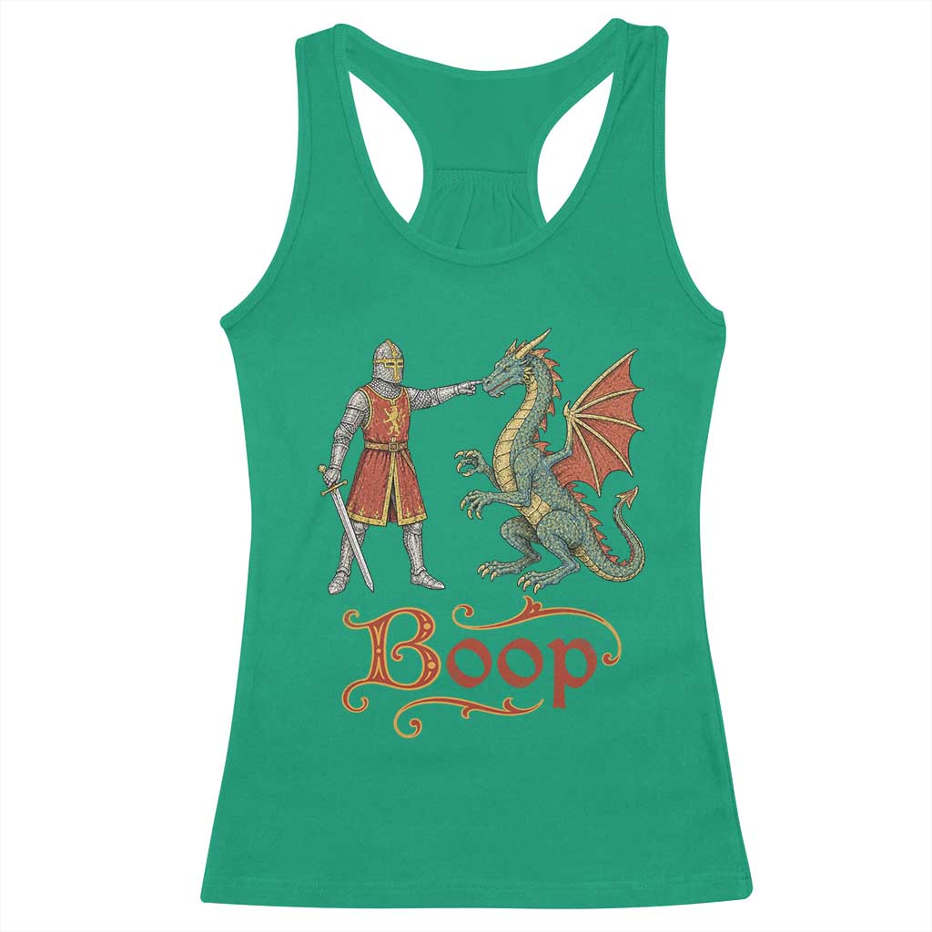 Boop Medieval Knight Dragon Racerback Tank Top Funny Ren Faire Dark Fantasy