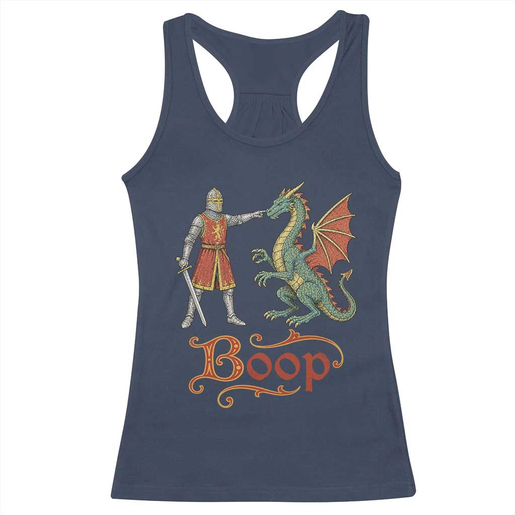 Boop Medieval Knight Dragon Racerback Tank Top Funny Ren Faire Dark Fantasy