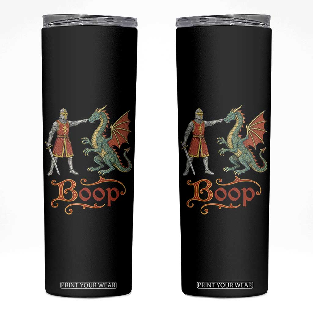 Boop Medieval Knight Dragon Skinny Tumbler Funny Ren Faire Dark Fantasy