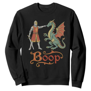 Boop Medieval Knight Dragon Sweatshirt Funny Ren Faire Dark Fantasy