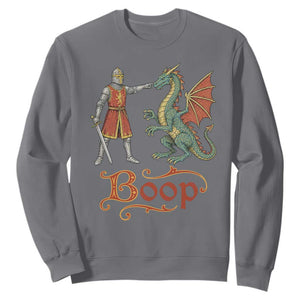 Boop Medieval Knight Dragon Sweatshirt Funny Ren Faire Dark Fantasy