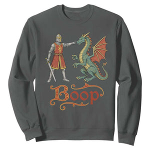 Boop Medieval Knight Dragon Sweatshirt Funny Ren Faire Dark Fantasy