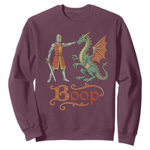Boop Medieval Knight Dragon Sweatshirt Funny Ren Faire Dark Fantasy