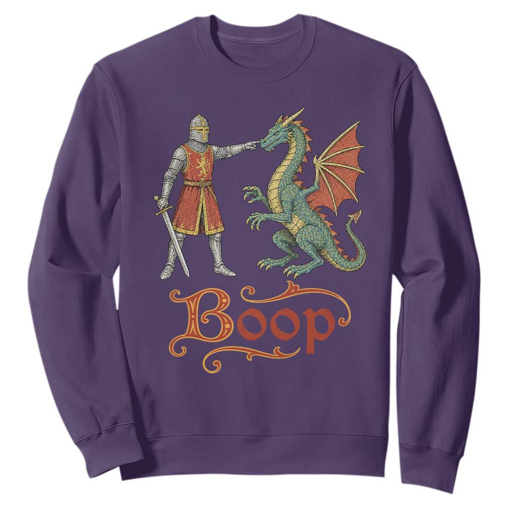 Boop Medieval Knight Dragon Sweatshirt Funny Ren Faire Dark Fantasy