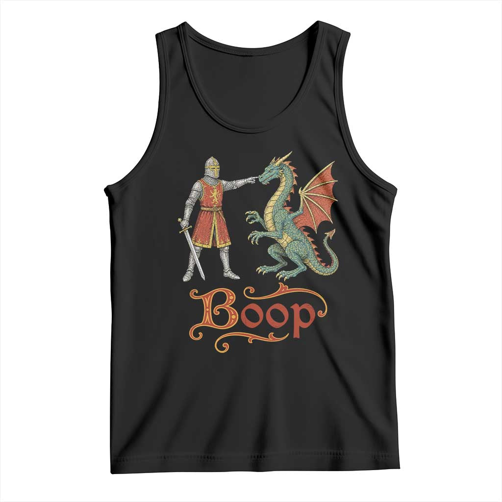 Boop Medieval Knight Dragon Tank Top Funny Ren Faire Dark Fantasy TS11 Black Print Your Wear