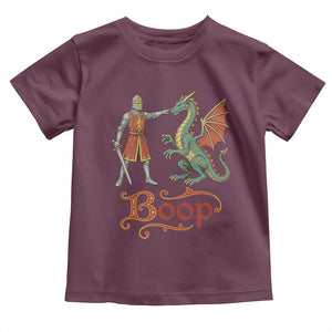 Boop Medieval Knight Dragon Toddler T Shirt Funny Ren Faire Dark Fantasy