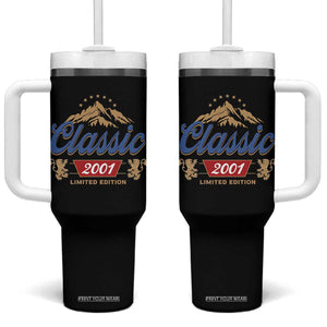 25th Birthday Beer Classic 2001 Limited Edition Tumbler With Handle Funny Gifts for 25 Year Olds