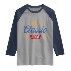21st Birthday Beer Classic 2005 Limited Edition Raglan Shirt Funny Gifts for 21 Year Olds