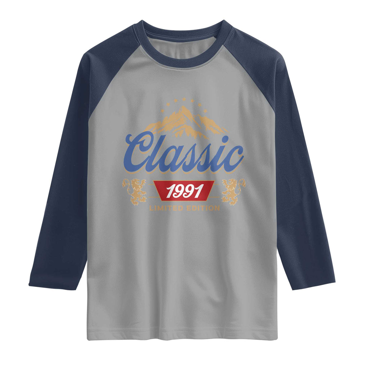 35th Birthday Beer Classic 1991 Limited Edition Raglan Shirt Funny Gifts for 35 Year Olds