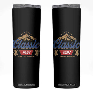 35th Birthday Beer Classic 1991 Limited Edition Skinny Tumbler Funny Gifts for 35 Year Olds