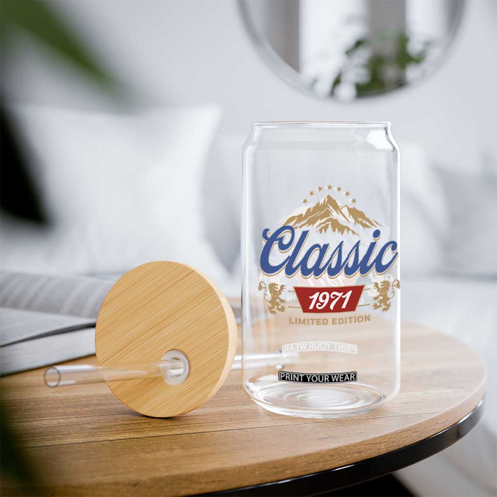 55th Birthday Beer Classic 1971 Limited Edition Glass Can Funny Gifts for 55 Year Olds