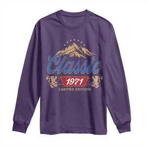 55th Birthday Beer Classic 1971 Limited Edition Long Sleeve Shirt Funny Gifts for 55 Year Olds