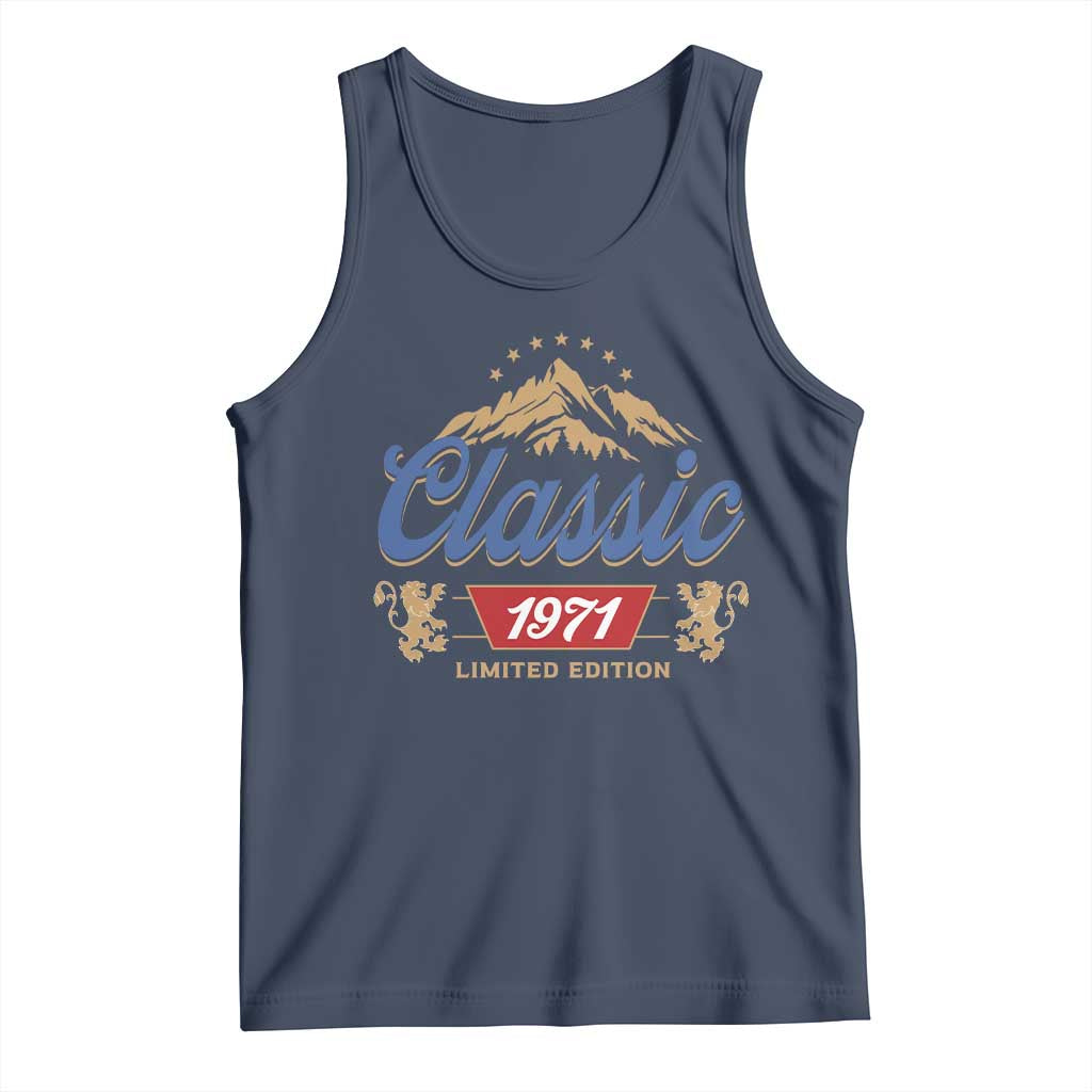 55th Birthday Beer Classic 1971 Limited Edition Tank Top Funny Gifts for 55 Year Olds