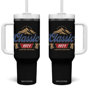55th Birthday Beer Classic 1971 Limited Edition Tumbler With Handle Funny Gifts for 55 Year Olds