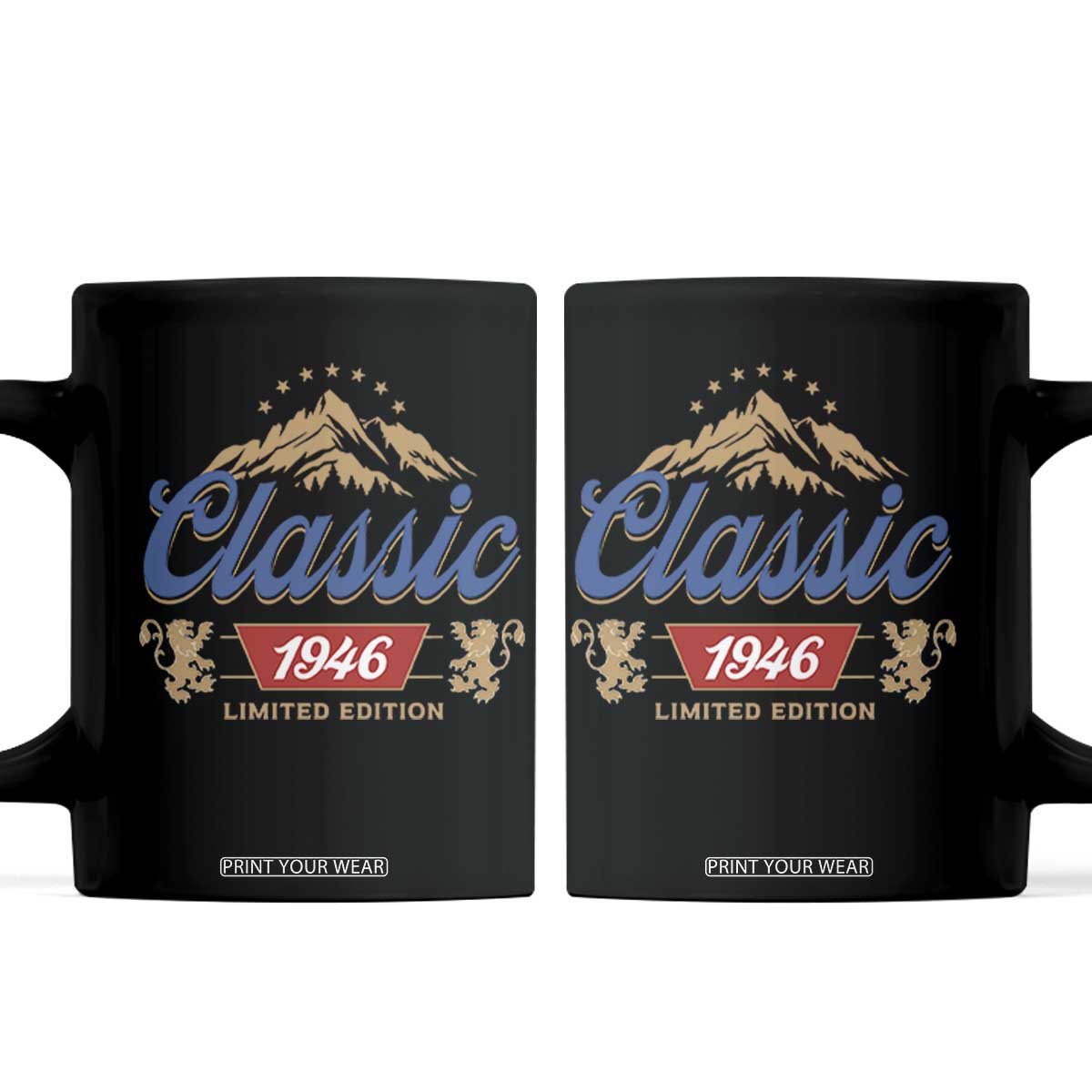 80th Birthday Beer Classic 1946 Limited Edition Coffee Mug Funny Gifts for 80 Year Olds