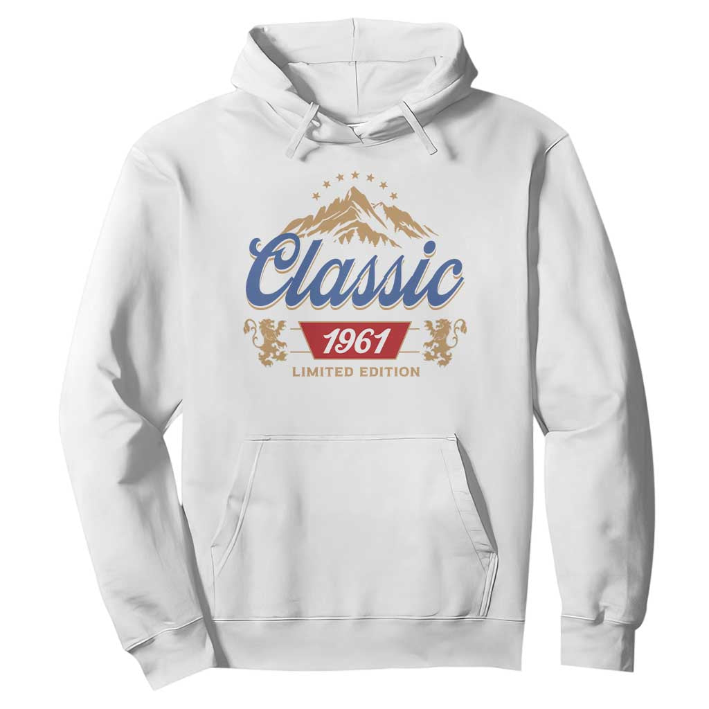 65th Birthday Beer Classic 1961 Limited Edition Hoodie Funny Gifts for 65 Year Olds