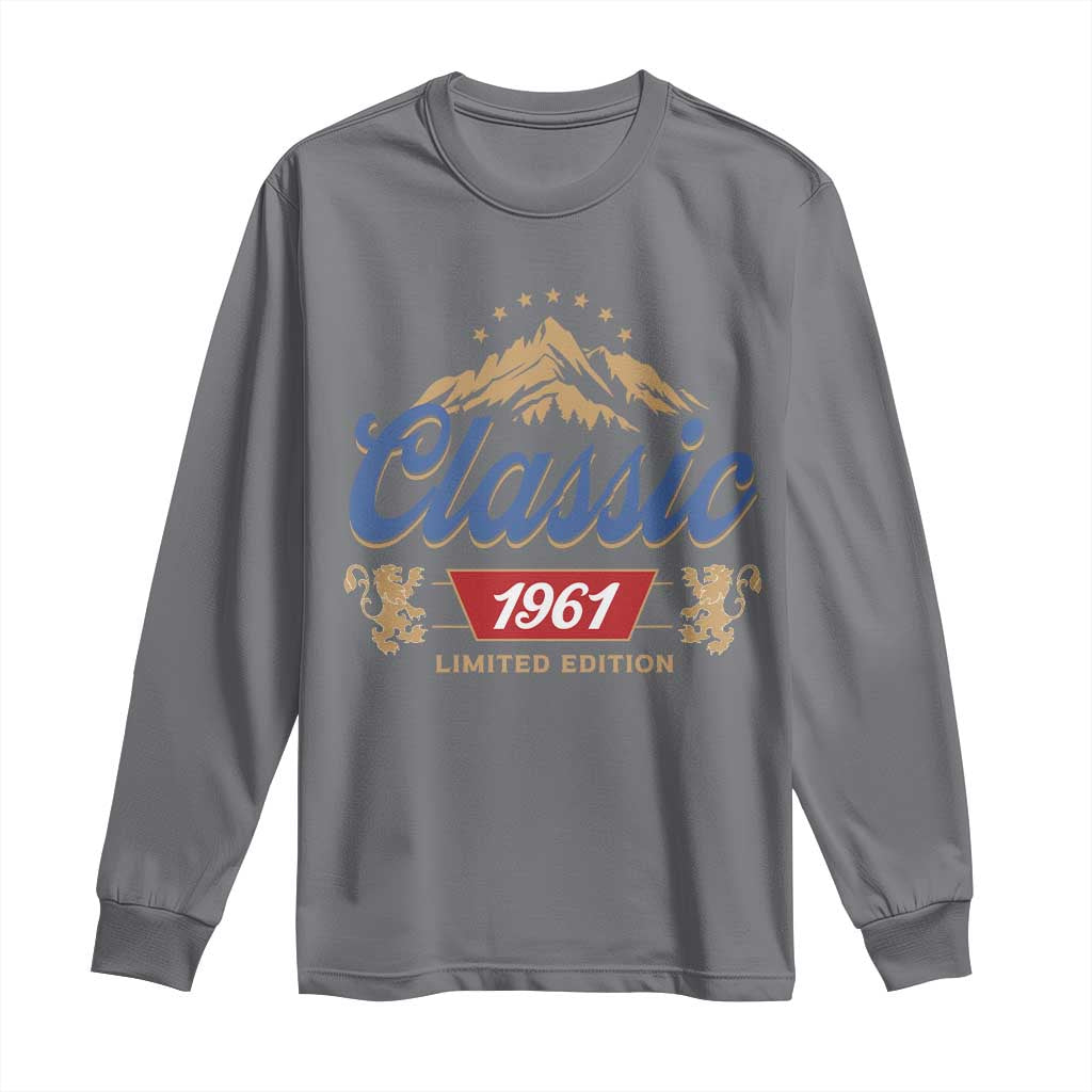 65th Birthday Beer Classic 1961 Limited Edition Long Sleeve Shirt Funny Gifts for 65 Year Olds