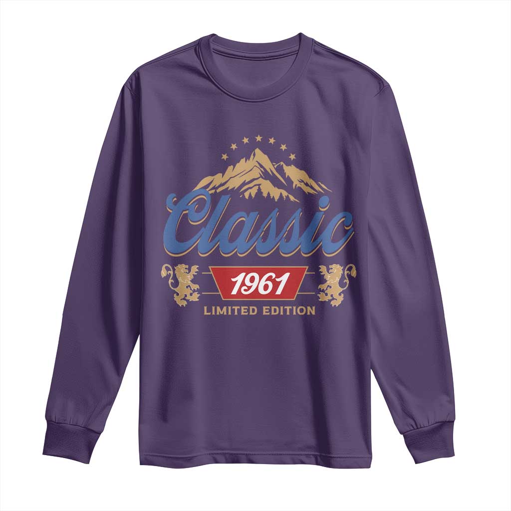 65th Birthday Beer Classic 1961 Limited Edition Long Sleeve Shirt Funny Gifts for 65 Year Olds