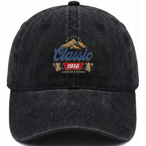 70th Birthday Beer Classic 1956 Limited Edition Washed Cotton Baseball Cap Funny Gifts for 70 Year Olds