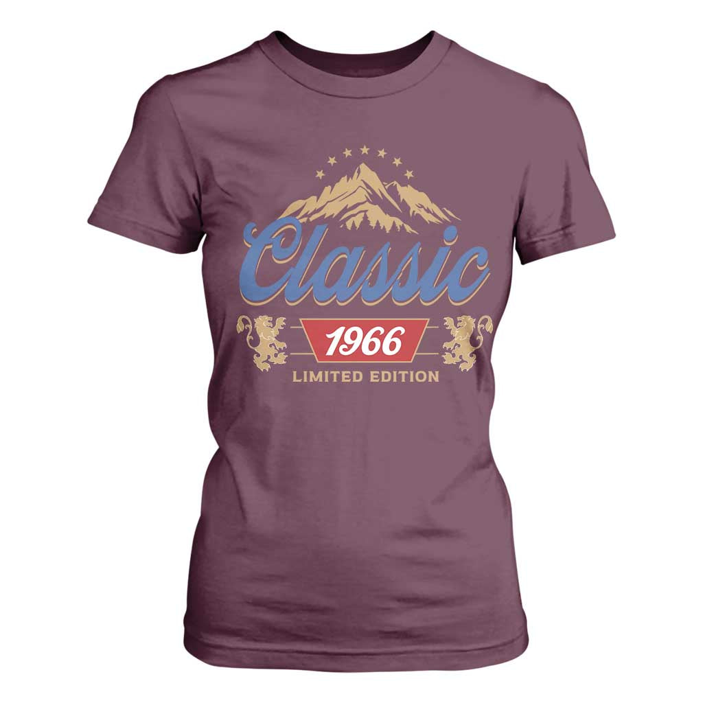 60th Birthday Beer Classic 1966 Limited Edition T Shirt For Women Funny Gifts for 60 Year Olds