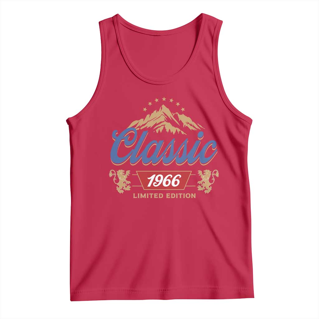 60th Birthday Beer Classic 1966 Limited Edition Tank Top Funny Gifts for 60 Year Olds