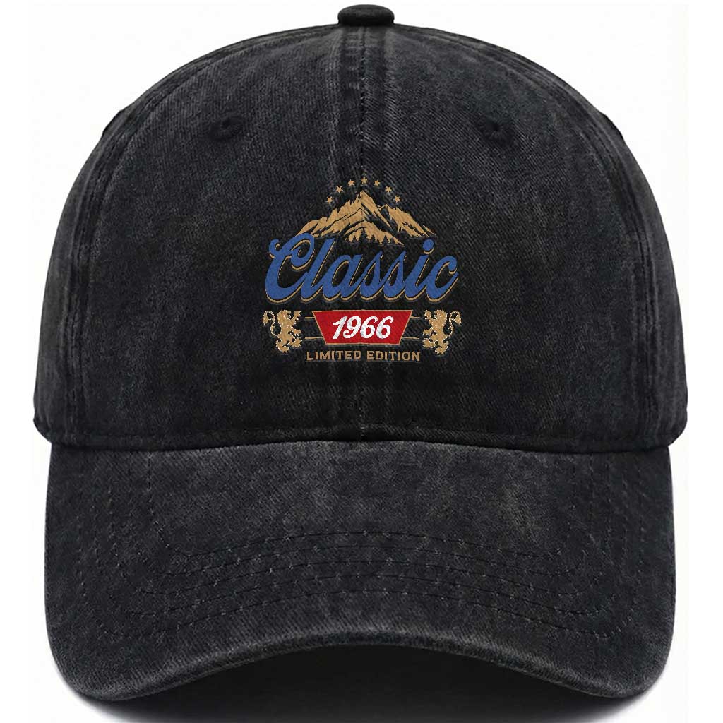60th Birthday Beer Classic 1966 Limited Edition Washed Cotton Baseball Cap Funny Gifts for 60 Year Olds