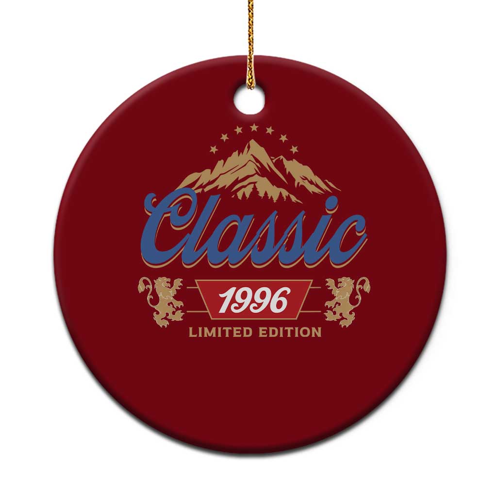 30th Birthday Beer Classic 1996 Limited Edition Ceramic Ornament Funny Gifts for 30 Year Olds