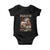 Native American Pride Baby Onesie Free Like An Eagle Fearless Like A Wolf Vintage Flag TS11 Black Print Your Wear