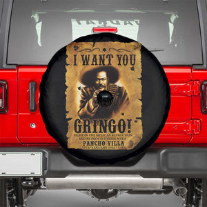 Pancho Villa Spare Tire Cover I Want You Gringo Fight In The Mexican Revolution TS11 Black Print Your Wear