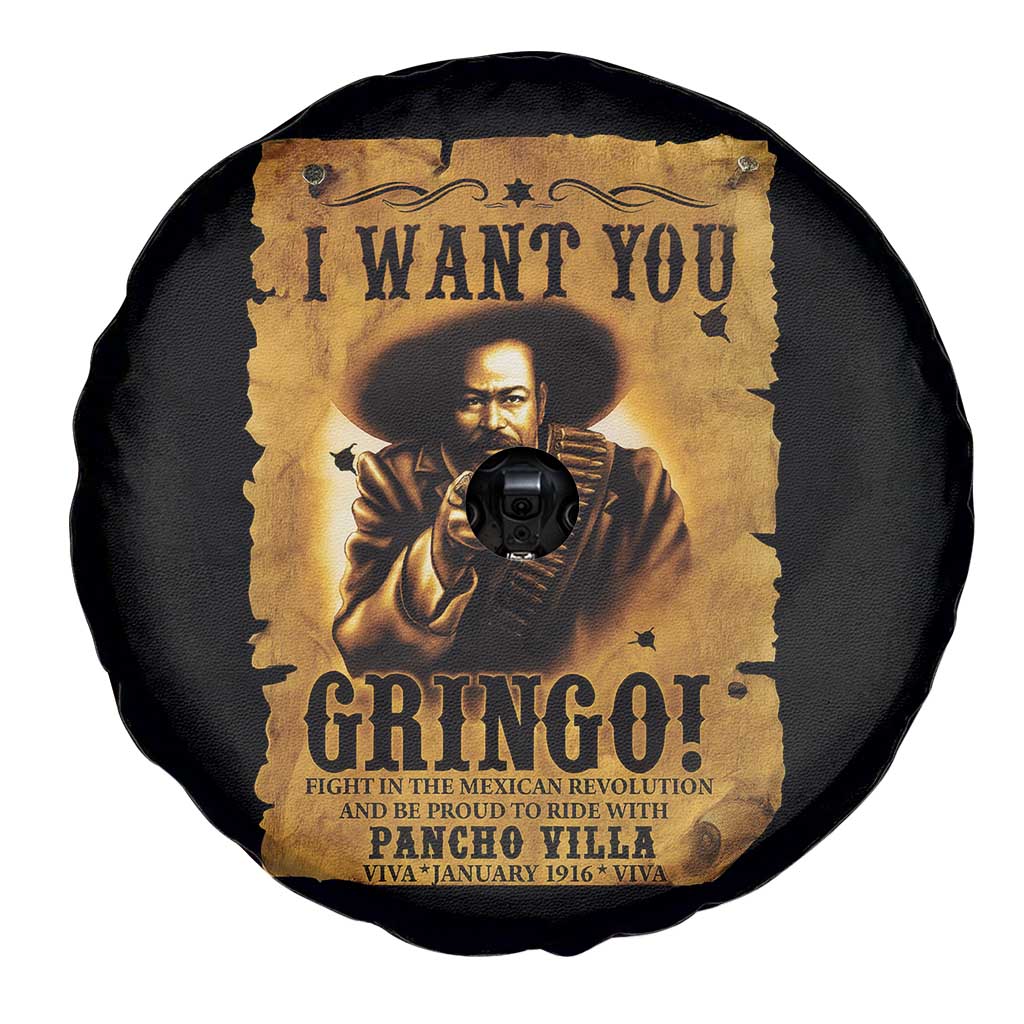 Pancho Villa Spare Tire Cover I Want You Gringo Fight In The Mexican Revolution TS11 Print Your Wear