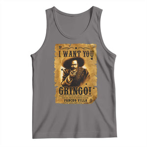 Pancho Villa Tank Top I Want You Gringo Fight In The Mexican Revolution TS11 Deep Heather Print Your Wear