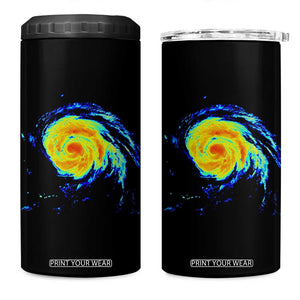 Hurricane Erin 4 in 1 Can Cooler Tumbler Meteorologist Weather Radar Storm Chasing TS11 One Size: 16 oz Black Print Your Wear