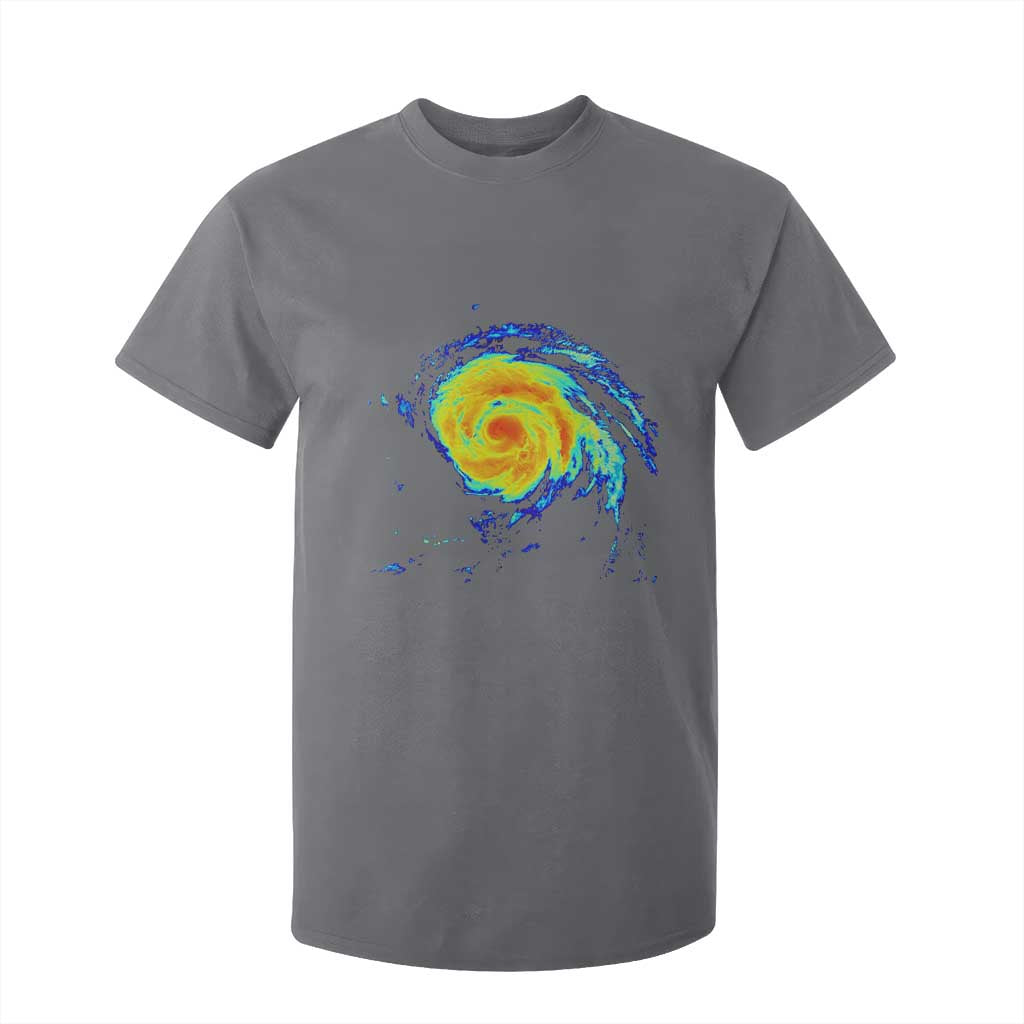 Hurricane Erin T Shirt For Kid Meteorologist Weather Radar Storm Chasing TS11 Charcoal Print Your Wear