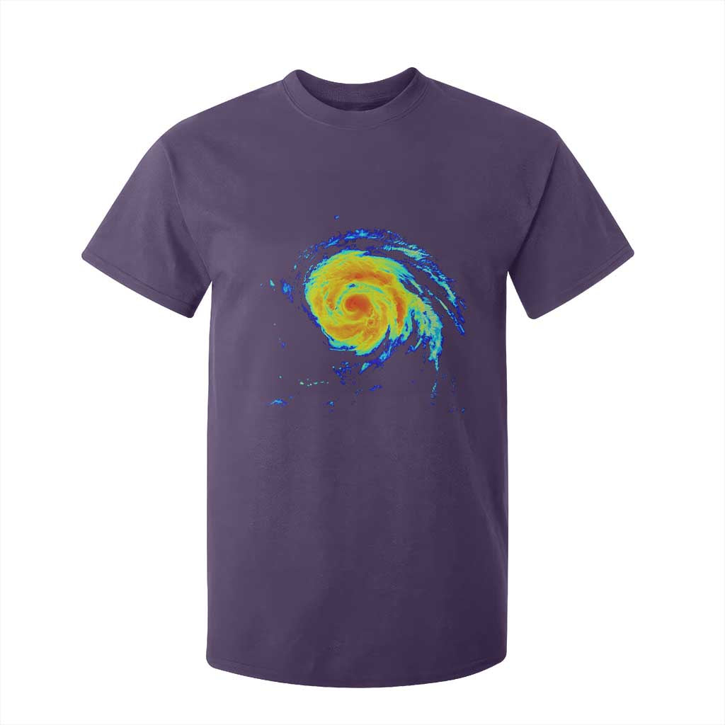 Hurricane Erin T Shirt For Kid Meteorologist Weather Radar Storm Chasing TS11 Purple Print Your Wear